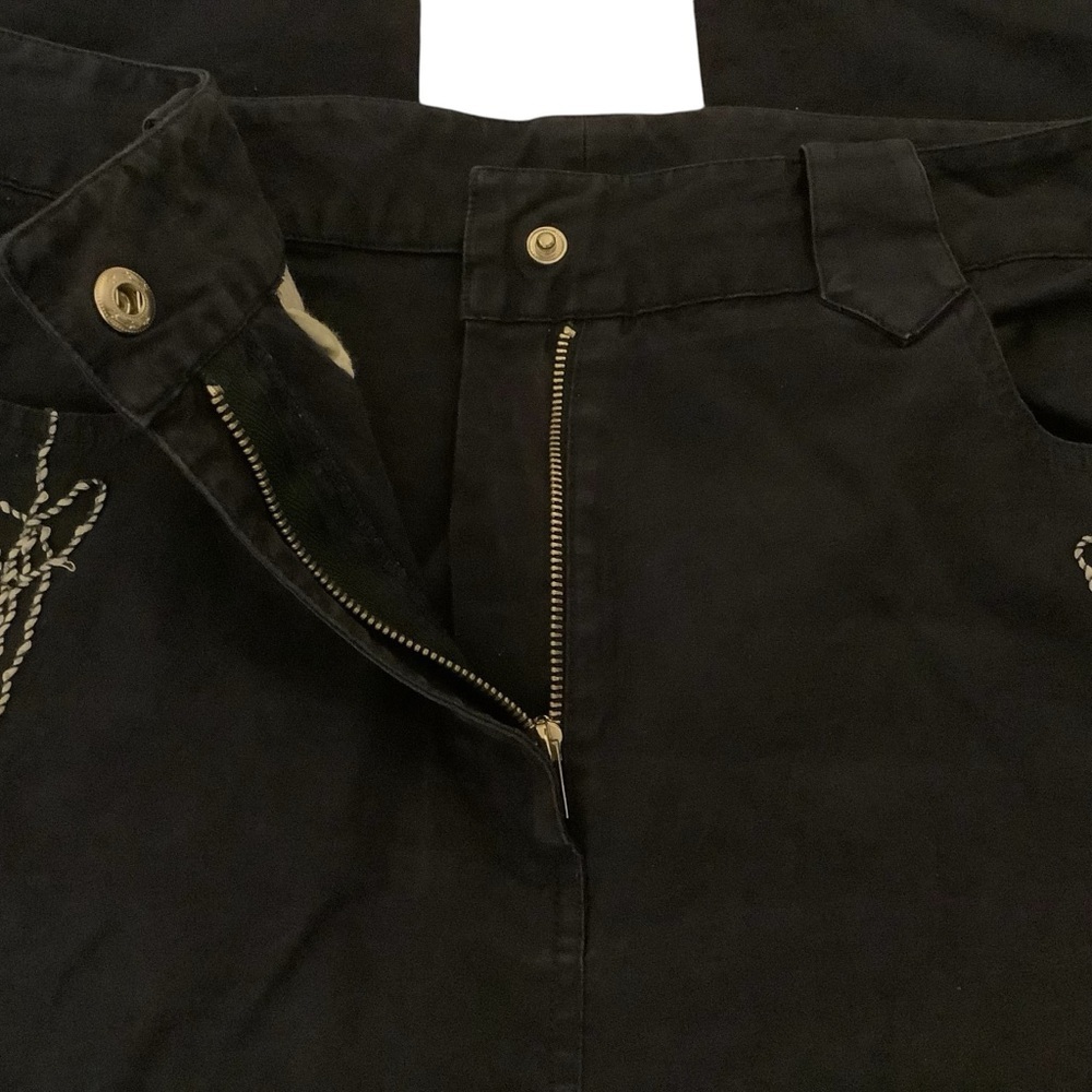 SPANNER SPORT BLUE EMBROIDERED COTTON BLEND DRESS PANTS/ Size 6 - Picture 10 of 11